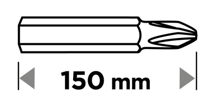 Sada dlhých obojstranných bitov: SL3 /5/7, PH1 /2 /2 /3, PZ1/2/3 x 150 mm, 10 ks. od GRAPHITE nájdeš na naravis.sk