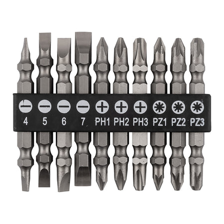 Sada obojstranných bitov SL4/5/6/7, PH1/2/3, PZ1/2/3 x 65 mm, 10 ks. od GRAPHITE nájdeš na naravis.sk