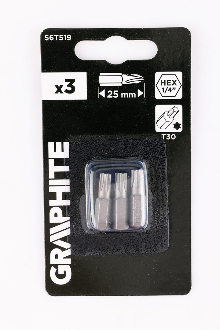 Bity Torx T30 x 25 mm, 3 ks. od GRAPHITE nájdeš na naravis.sk