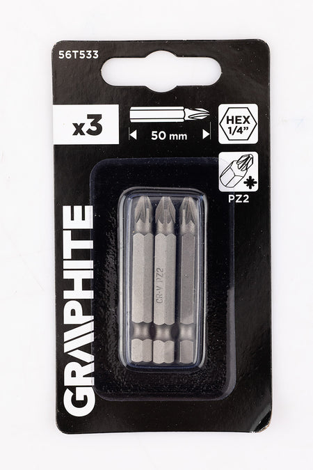 Bity PZ2 x 50 mm, 3 ks. od GRAPHITE nájdeš na naravis.sk