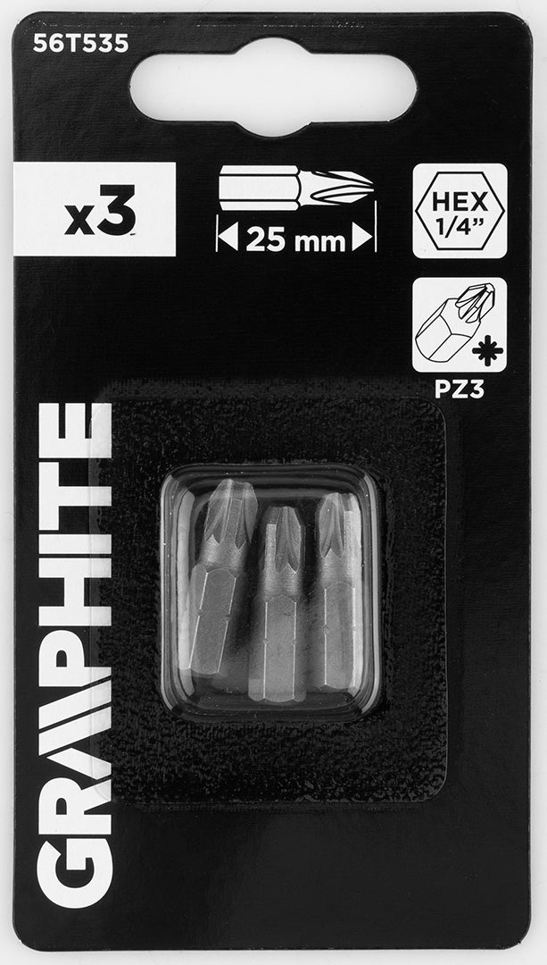 Bity PZ3 x 25 mm, 3 ks. od GRAPHITE nájdeš na naravis.sk