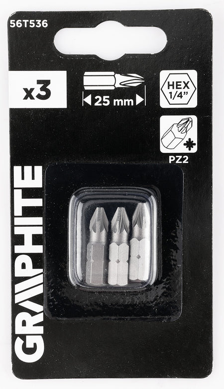 Bity PZ2 x 25 mm, 3 ks. od GRAPHITE nájdeš na naravis.sk