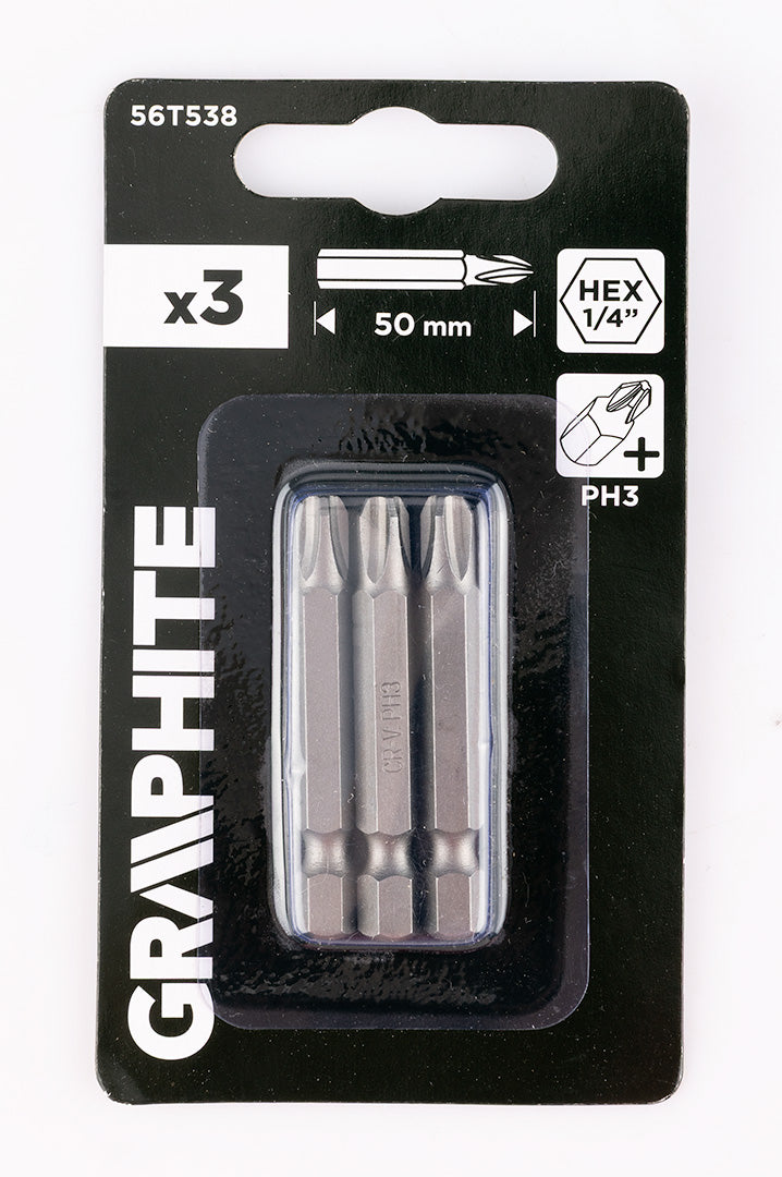 Bity PH3 x 50 mm, 3 ks. od GRAPHITE nájdeš na naravis.sk
