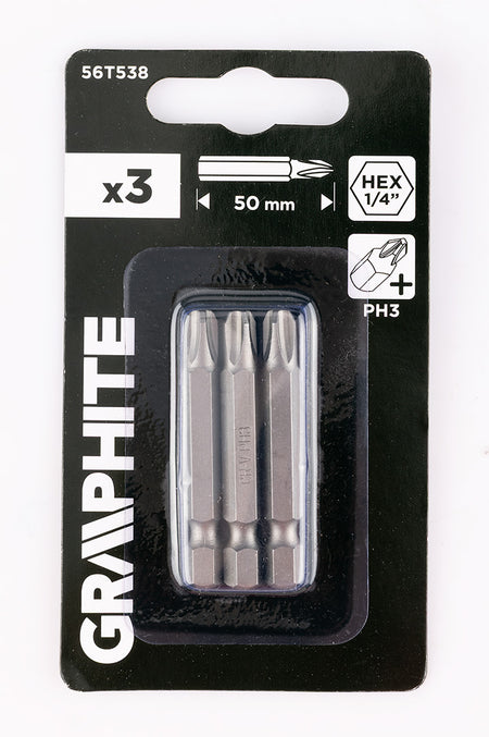 Bity PH3 x 50 mm, 3 ks. od GRAPHITE nájdeš na naravis.sk