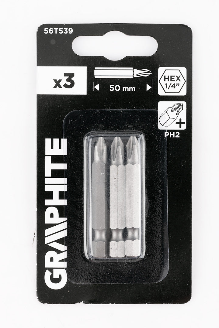 Bity PH2 x 50 mm, 3 ks. od GRAPHITE nájdeš na naravis.sk