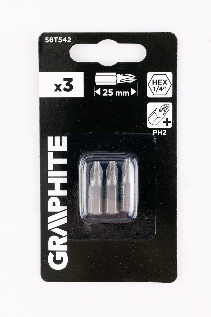 Bity PH2 x 25 mm, 3 ks. od GRAPHITE nájdeš na naravis.sk