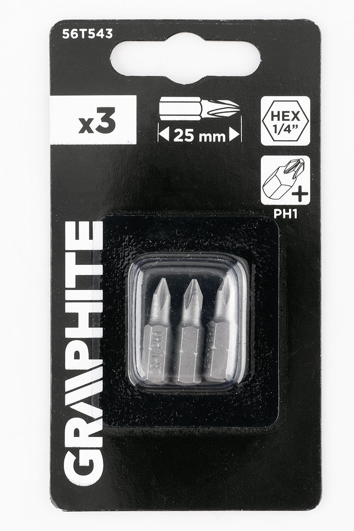 Bity PH1 x 25 mm, 3 ks. od GRAPHITE nájdeš na naravis.sk