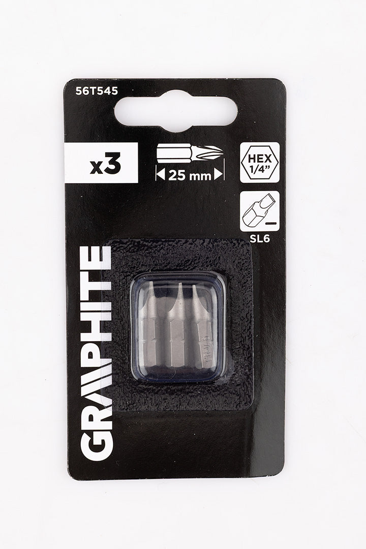 Bity SL6 x 1 x 25 mm, 3 ks. od GRAPHITE nájdeš na naravis.sk