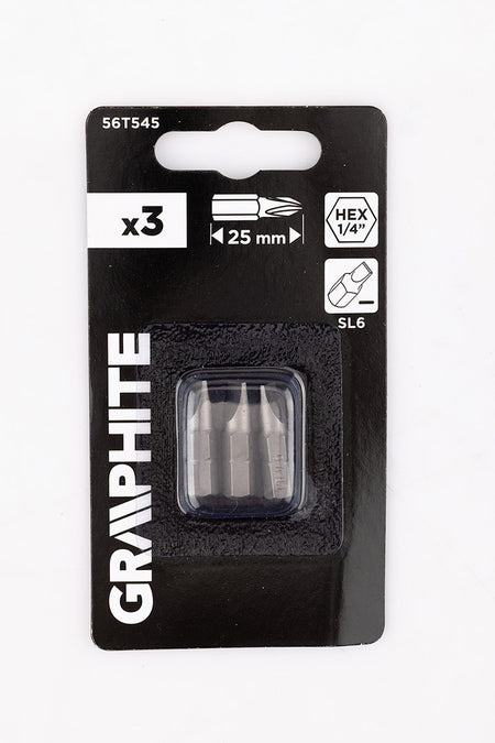 Bity SL6 x 1 x 25 mm, 3 ks. od GRAPHITE nájdeš na naravis.sk