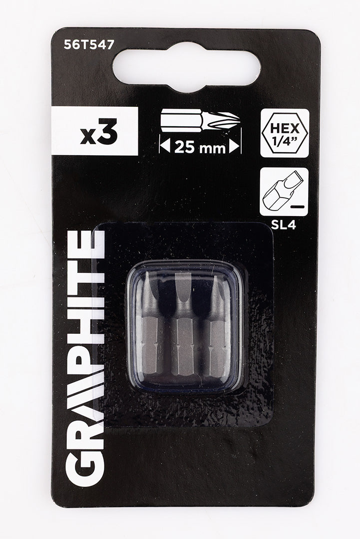 Bity SL4 x 0,6 x 25 mm, 3 ks. od GRAPHITE nájdeš na naravis.sk