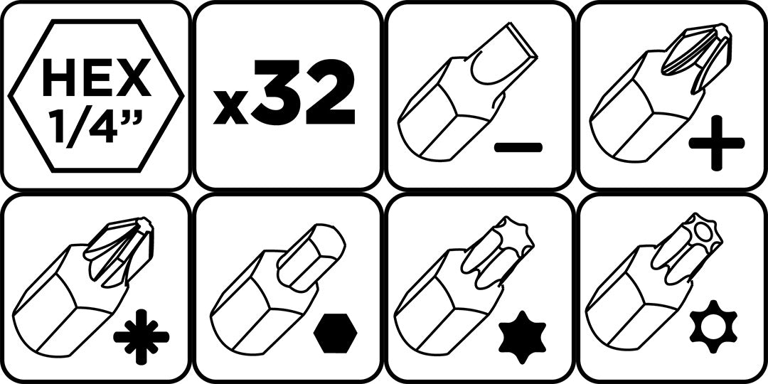 Výstavný box 6 x 56T557 (sada bitov 32 ks) od GRAPHITE nájdeš na naravis.sk