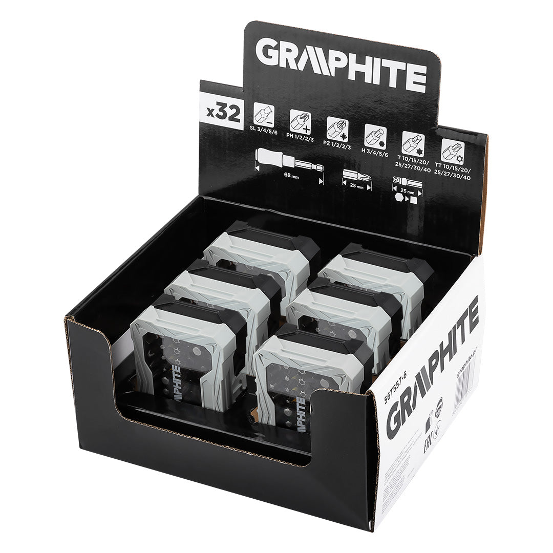 Výstavný box 6 x 56T557 (sada bitov 32 ks) od GRAPHITE nájdeš na naravis.sk