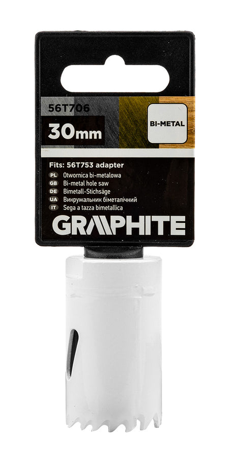 Bimetalová píla na diery 30 mm od GRAPHITE nájdeš na naravis.sk
