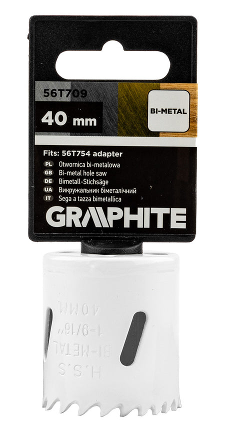 Bimetalová píla na diery 40 mm od GRAPHITE nájdeš na naravis.sk