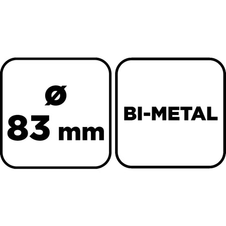 Bimetalová píla na diery 83 mm od GRAPHITE nájdeš na naravis.sk
