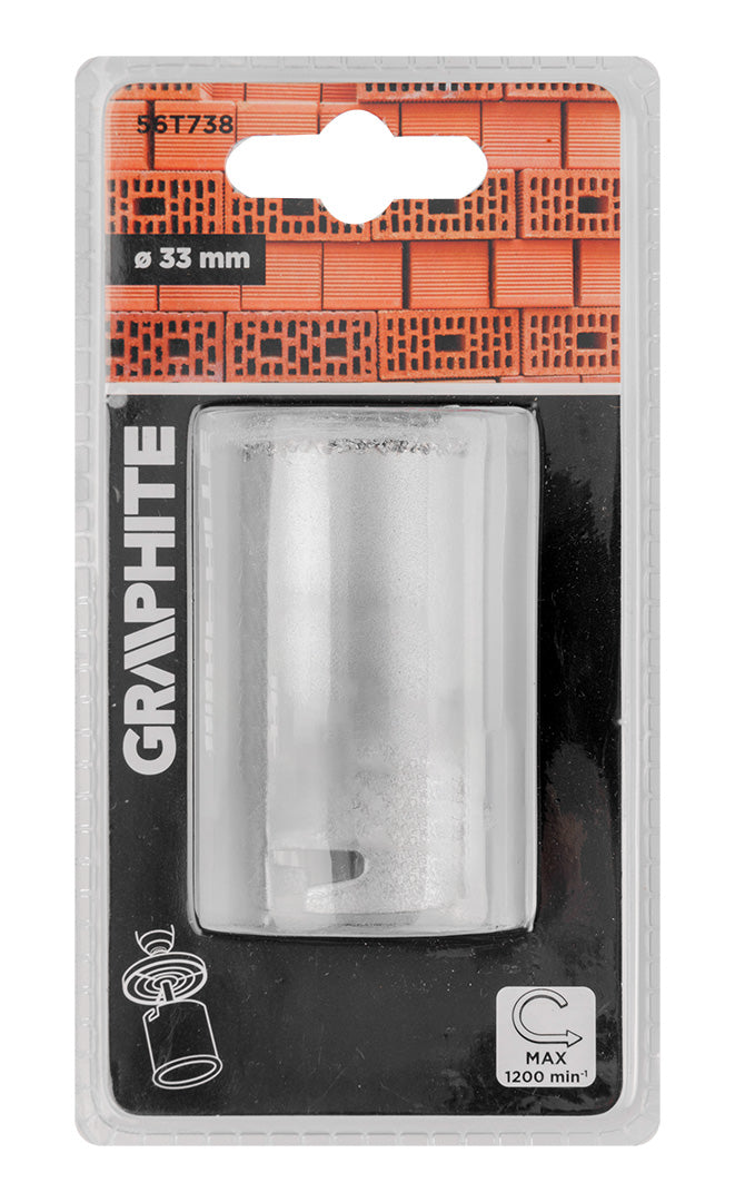 Píla na diery z karbidu volfrámu 33 mm od GRAPHITE nájdeš na naravis.sk