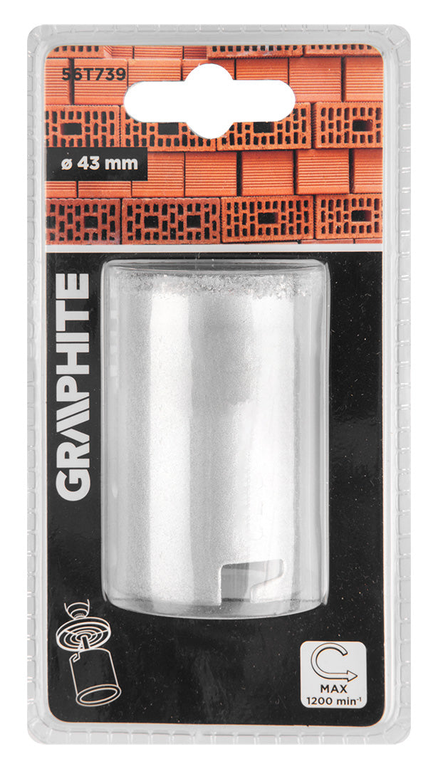 Píla na diery z karbidu volfrámu 43 mm od GRAPHITE nájdeš na naravis.sk