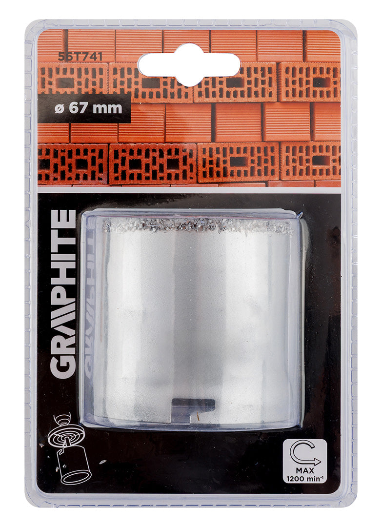Píla na diery z karbidu volfrámu 67 mm od GRAPHITE nájdeš na naravis.sk