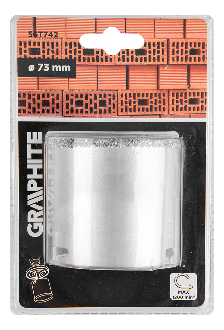 Píla na diery z karbidu volfrámu 73 mm od GRAPHITE nájdeš na naravis.sk