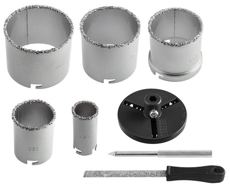 Píly na diery z tvrdokovu 32-83 mm, sada 8 ks. od GRAPHITE nájdeš na naravis.sk