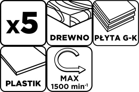 Píly na drevo 60 - 95 mm, h 40 mm, sada 5 ks. od GRAPHITE nájdeš na naravis.sk