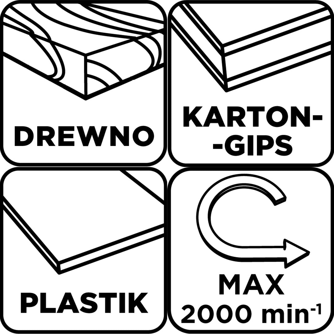 Píly na drevo s adaptérmi 19 - 64 mm, sada 12 ks. od GRAPHITE nájdeš na naravis.sk