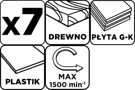 Píly na drevo 26 - 63 mm, v 50 mm, sada 7 ks. od GRAPHITE nájdeš na naravis.sk