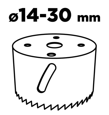 Adaptér s pilotným vrtákom pre bimetalové dierovacie píly 14-30 mm, Hex od GRAPHITE nájdeš na naravis.sk