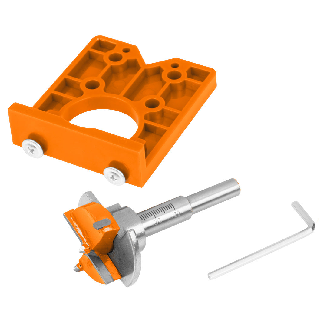 Rezačka plechoviek 35 mm so zarážkou + šablóna od NEO TOOLS nájdeš na naravis.sk