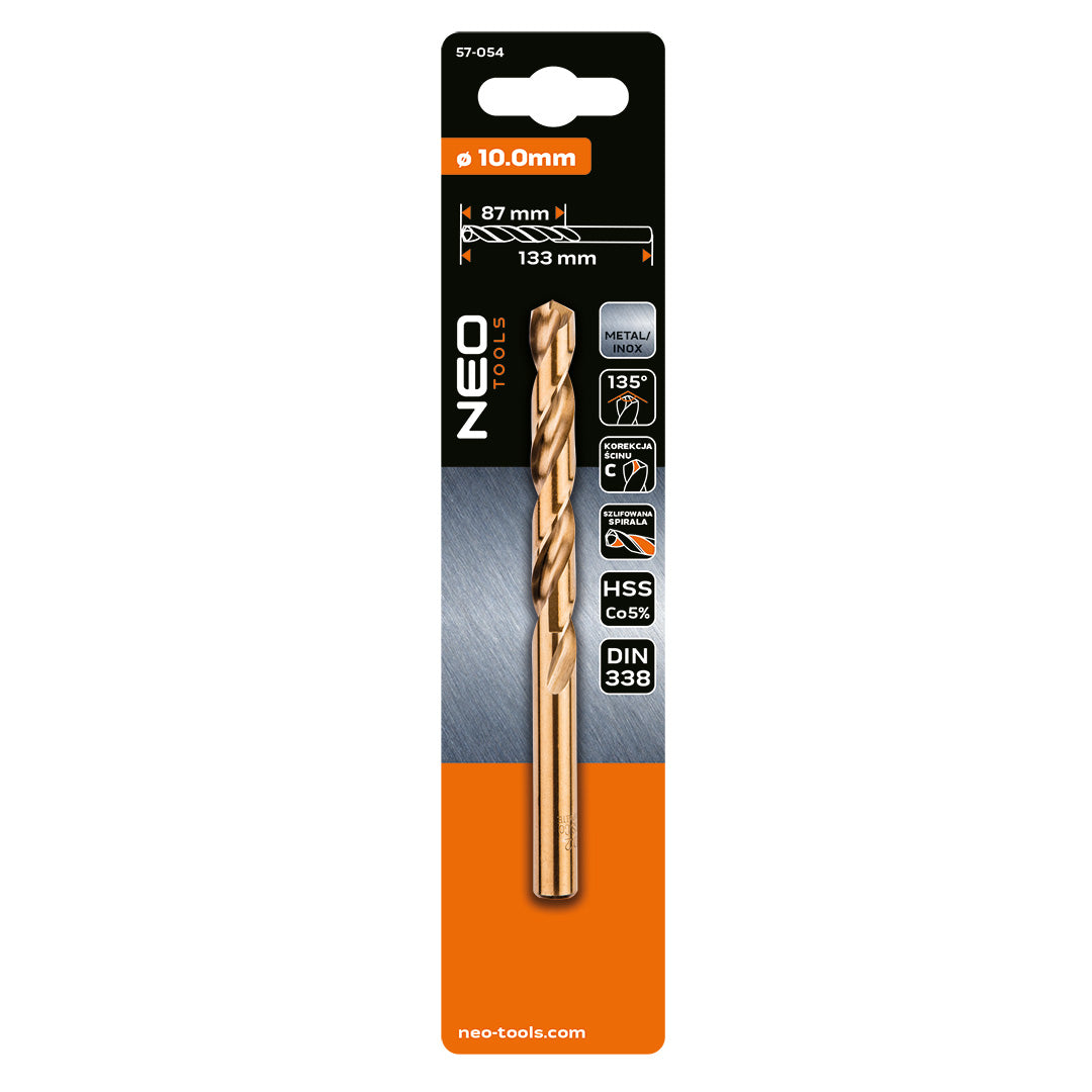 Vrták do kovu HSS-Co, 10,0 mm od NEO TOOLS nájdeš na naravis.sk