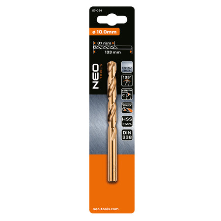 Vrták do kovu HSS-Co, 10,0 mm od NEO TOOLS nájdeš na naravis.sk