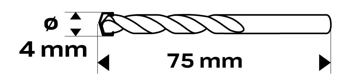 Vrták do betónu 4 x 75 mm, motýlí hrot od NEO TOOLS nájdeš na naravis.sk