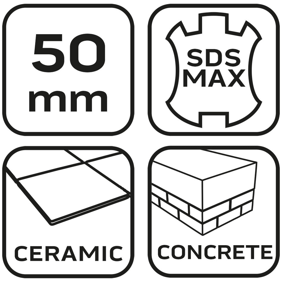 SDS Max sekáč 50 x 400 mm, 25 st. od NEO TOOLS nájdeš na naravis.sk