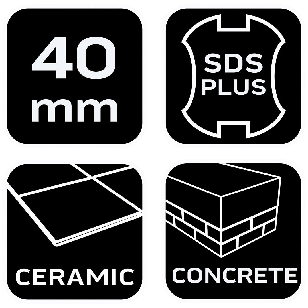 Sekáč SDS Plus 40 x 250 mm, 25 st. od NEO TOOLS nájdeš na naravis.sk
