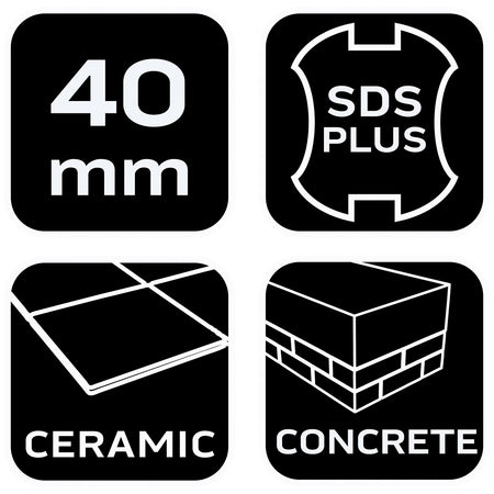 Sekáč SDS Plus 40 x 250 mm, 25 st. od NEO TOOLS nájdeš na naravis.sk