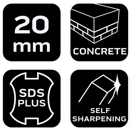 Plochý sekáč SDS Plus samoostriaci 20 x 250 mm od NEO TOOLS nájdeš na naravis.sk