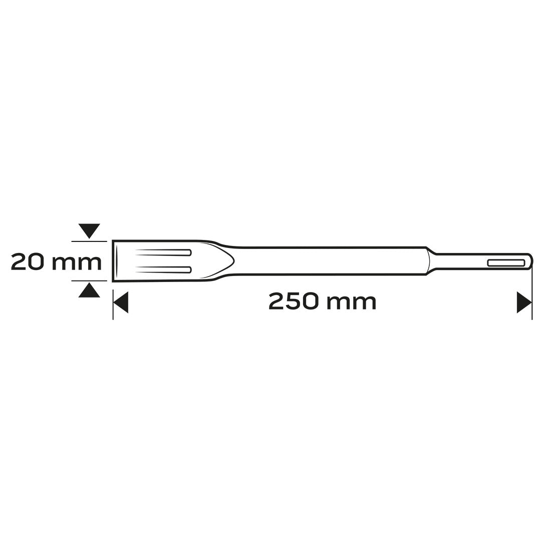 Plochý sekáč SDS Plus samoostriaci 20 x 250 mm od NEO TOOLS nájdeš na naravis.sk