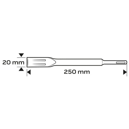 Plochý sekáč SDS Plus samoostriaci 20 x 250 mm od NEO TOOLS nájdeš na naravis.sk