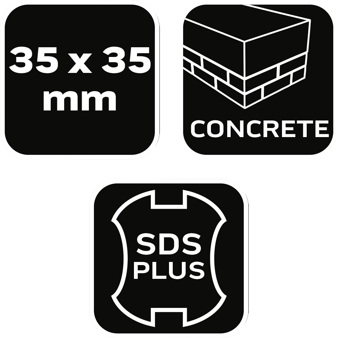 Hrášková pištoľ SDS Plus 35 x 35 mm, 16 zubov od NEO TOOLS nájdeš na naravis.sk