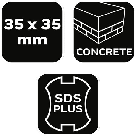 Hrášková pištoľ SDS Plus 35 x 35 mm, 16 zubov od NEO TOOLS nájdeš na naravis.sk