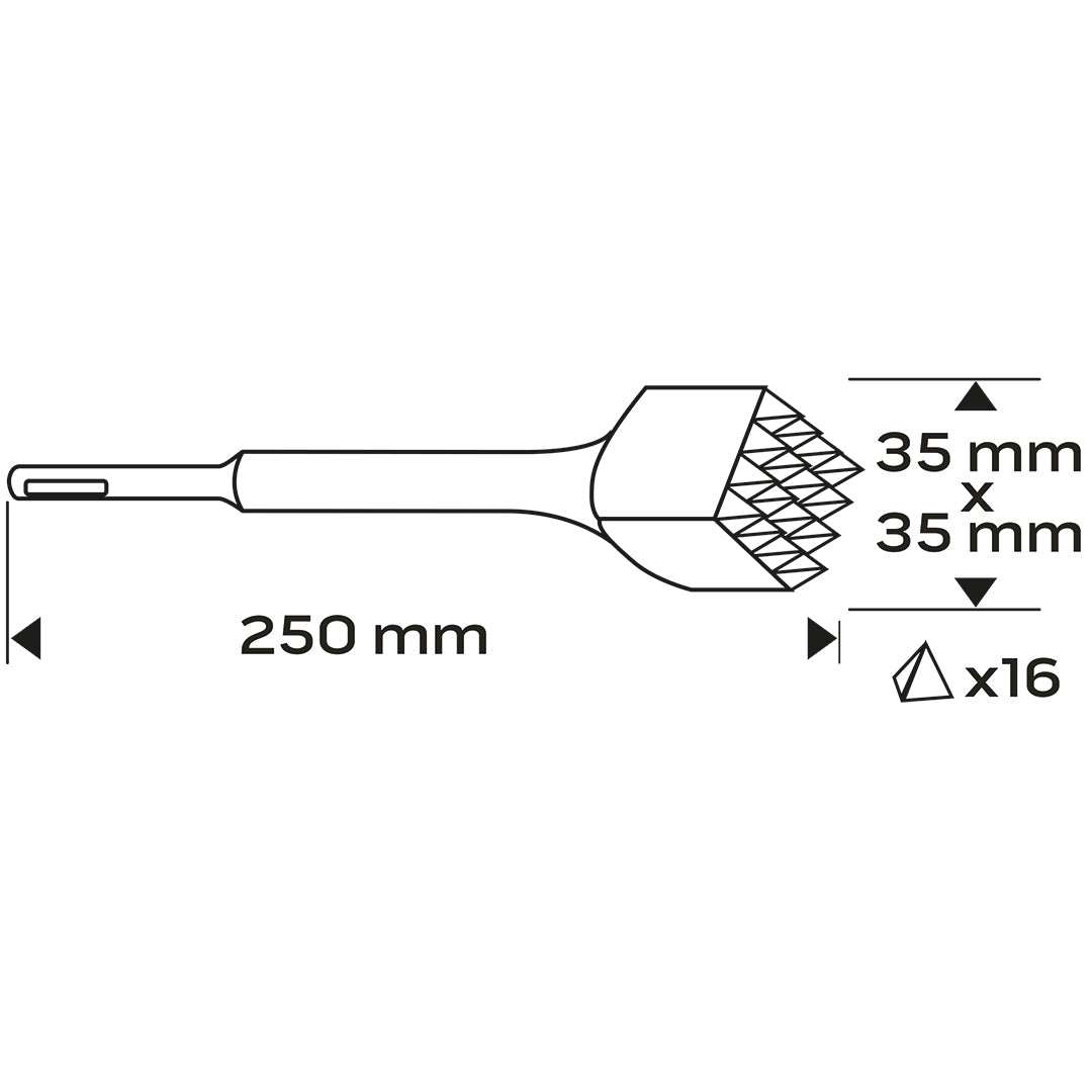 Hrášková pištoľ SDS Plus 35 x 35 mm, 16 zubov od NEO TOOLS nájdeš na naravis.sk