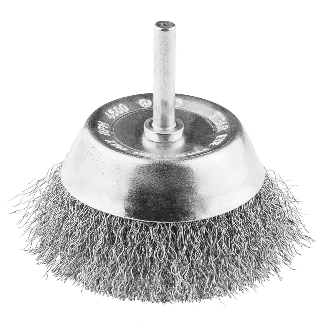 70 mm drôtená kefa, krimpovaný drôt, INOX, so 6 mm stopkou od NEO TOOLS nájdeš na naravis.sk