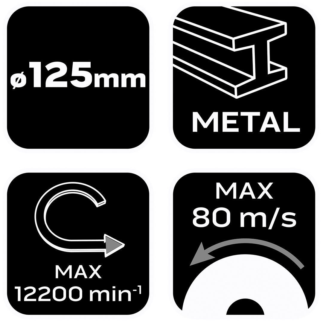Kotúč na rezanie kovov 125 x 1,0 x 22,2 mm, 41 A60-R-BF od NEO TOOLS nájdeš na naravis.sk