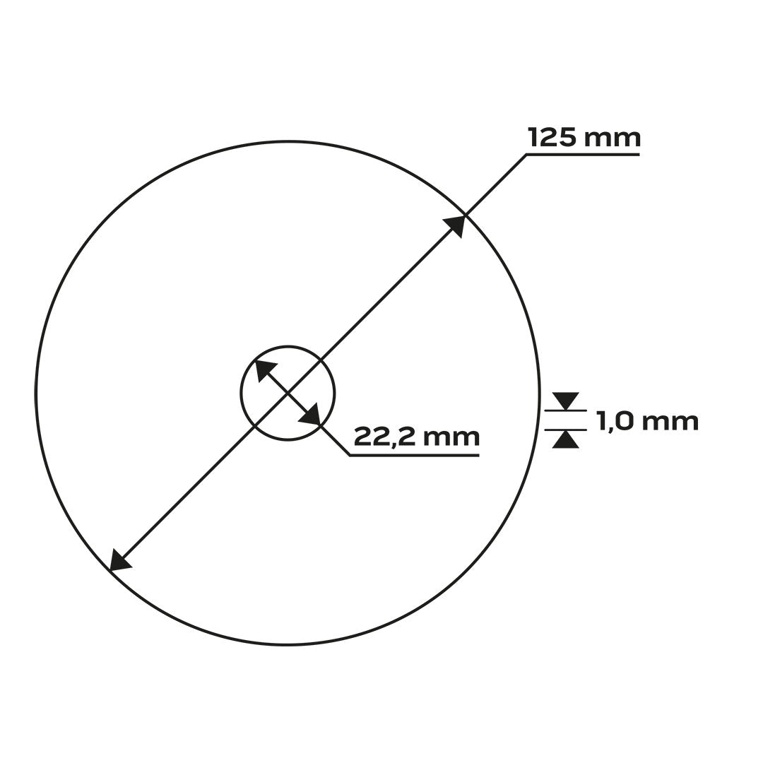 Kotúč na rezanie kovov 125 x 1,0 x 22,2 mm, 41 A60-R-BF od NEO TOOLS nájdeš na naravis.sk