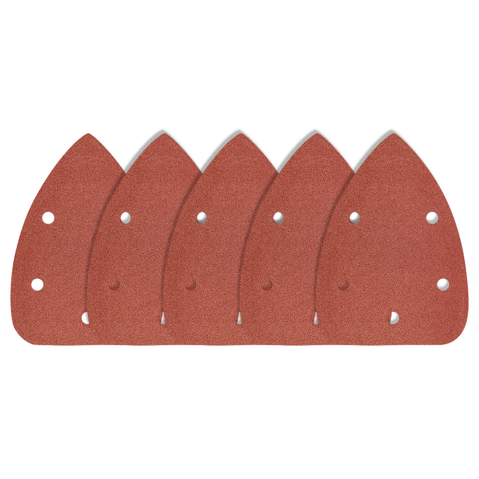 Brúsne papiere so suchým zipsom, železo 102 x 140 mm, P80, 5 ks, s 5 otvormi pre brúsku 59G335 od NEO TOOLS nájdeš na naravis.sk