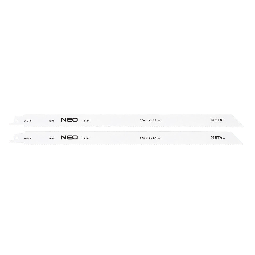 Šabľové pílové listy 300 x 19 x 0,9 mm, 14TPI, cpl. 2 ks. od NEO TOOLS nájdeš na naravis.sk