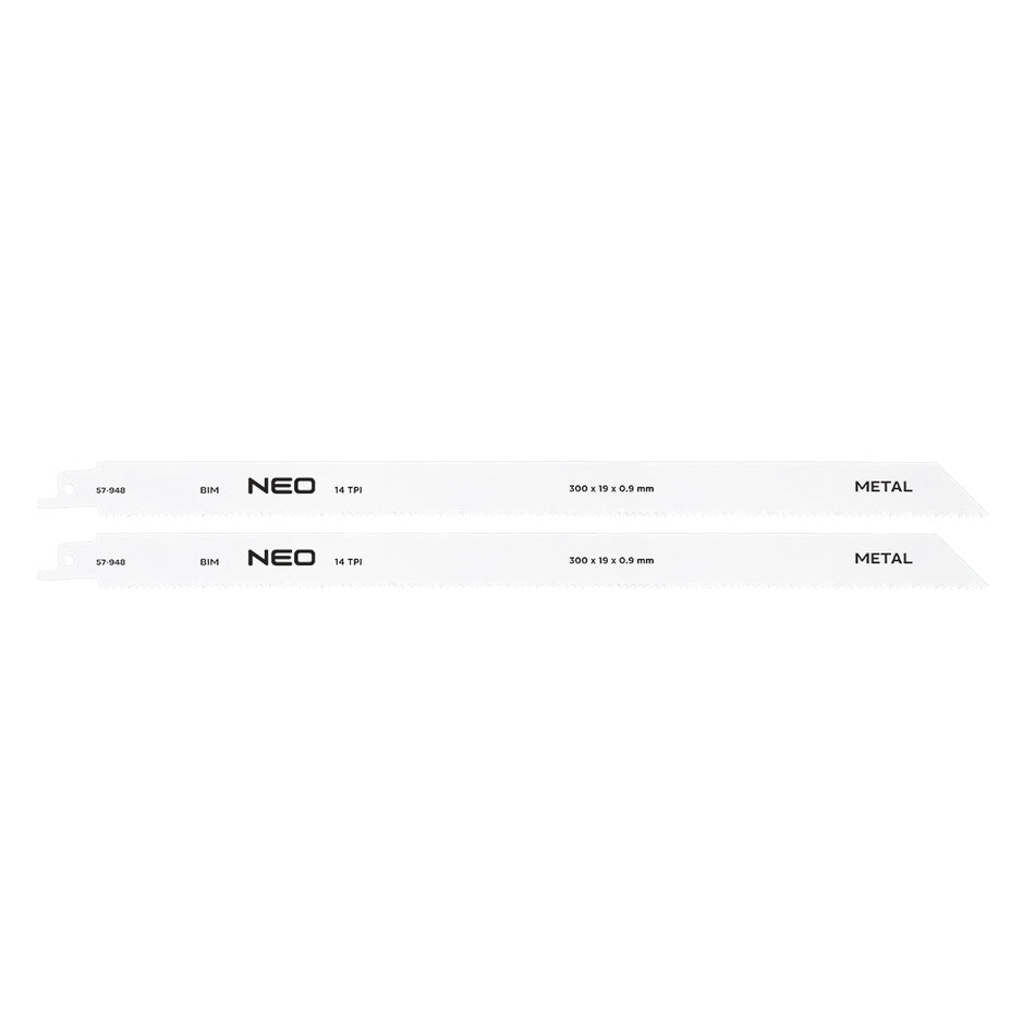 Šabľové pílové listy 300 x 19 x 0,9 mm, 14TPI, cpl. 2 ks. od NEO TOOLS nájdeš na naravis.sk