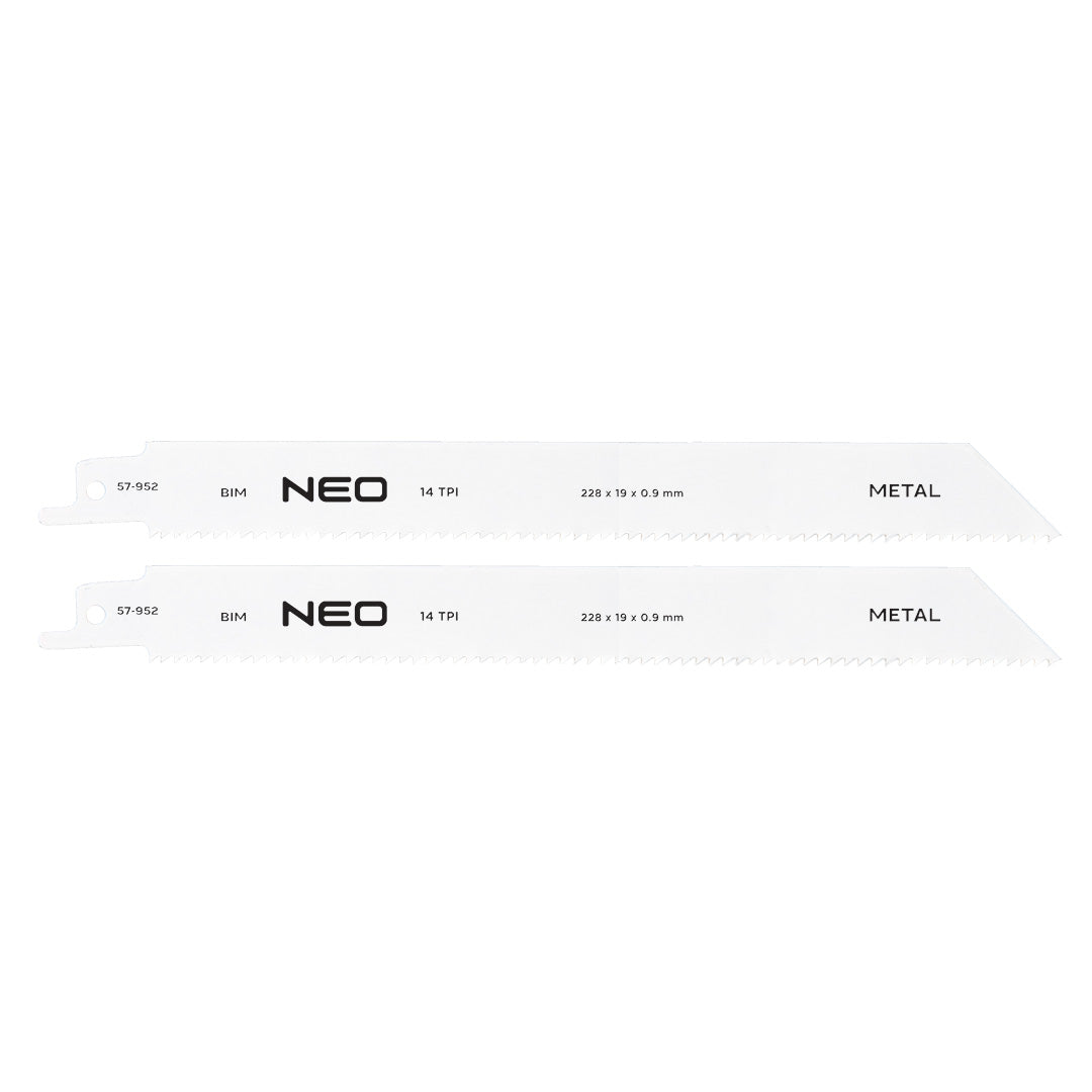 Šabľové pílové listy 228 x 19 x 0,9 mm, 14TPI, cpl. 2 ks. od NEO TOOLS nájdeš na naravis.sk