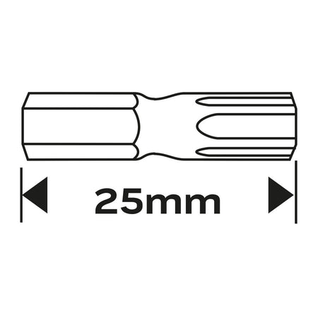 Skrutkovacie bity TX10 x 25 mm, 2 ks. od NEO TOOLS nájdeš na naravis.sk