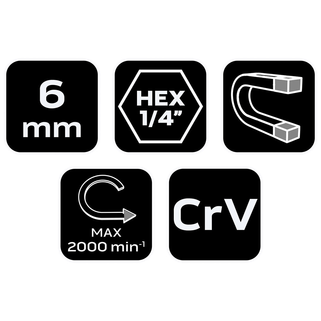 Magnetické nástrčné hlavice 6 x 65 mm, stopka 1/4" od NEO TOOLS nájdeš na naravis.sk